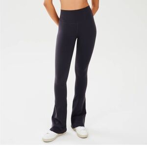 SPLITS59 Raquel Flared Legging Short in Black